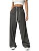 Pantalones Deportivos Casuales de Pierna Ancha Recta Sueltos con Cintura Elástica para Otoño e Invierno 2025 - Ropa Europea y Americana Transfronteriza de Amazon - Exportación