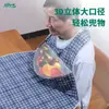 Babetes para Idosos, Babetes Impermeáveis e Resistentes a Manchas, Babetes Anti-Sujeira para Comer em Todas as Estações, Babetes Especiais para Idosos, Proteção para o Pescoço