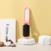 Peine espejo plegable Shunfa con empaque de material personalizado y logo, espejo de maquillaje y peine de doble uso personalizado