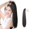 Peluca de Cola de Caballo Larga para Mujer, Clip Realista para Cola de Caballo Alta, Cabello Largo Recto Natural, Trenza Falsa Ligera de Cola de Caballo
