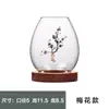 Suporte de Velas de Vidro Estilo Japonês Enfeites Criativos Vela Romântico Casa Estilo Zen Retrô Aromaterapia À Prova de Vento Tampa de Mesa Decoração de Mesa