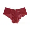 Pantis de encaje para comercio exterior para niñas, estilo francés, popular diseño de huecos, calientes y sexys, entrepierna de algodón puro, bragas cómodas y sexys para mujer