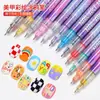 Artículo de venta caliente transfronterizo en stock: Pluma para Uñas Personalizada, pluma personalizada para uñas, pluma de graffiti, pluma de pintura