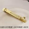 Clipe de Mola Dourado 10cm Feito em Guangzhou, Versão Grossa, Prendedor de Rabo de Cavalo de Cinco Estrelas com Três Garras, Clipe de Base com Laço, Peças para Acessórios de Cabelo DIY