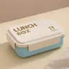 Set de fiambrera y vaso para estudiantes de gran capacidad apto para microondas y transfronterizo, fiambrera portátil con compartimentos para trabajadores de oficina, al por mayor