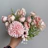 Oferta especial: Ramo de 7 Piezas de Flores de Hortensia Artificiales para Decoración del Hogar, Accesorios para Fotos, Centros de Mesa de Boda y Ramos de Mano