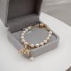 Pulseira Pérola de Água Doce Namorada Pulseira ins Estilo Coreano Vintage Irmãs Celebridade Cibernética Acessórios de Pulseira Presente