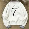 Moletom com Design de Marca Tendência Estilo Americano, Unissex, Novo Estilo Outono e Inverno 2025, Moda Solta, Top Estilo Preguiçoso