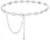 Cadena de Cintura de Flor de Metal de Diseño Único para Mujer, Cadena Decorativa de Moda y de Alta Gama para Vestidos y Pantalones, Cinturón de Cadena Estilo Ins