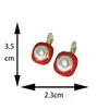 Brincos de Argola Minimalistas da Moda com Três Fileiras de Zircônia Microincrustada Moda Exquisitos de Alta Qualidade Versáteis Brincos Atacado