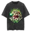 Camiseta Oversize Vintage Streetwear para Hombre Anime Japonés Drag