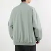 Chaqueta de estilo americano de moda con cuello alto tipo bomber para hombre, delgada para primavera y otoño, versátil, funcional, ropa de trabajo, abrigo casual, chaqueta de béisbol