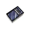 Caja de Regalo para Corbata Ropa Formal para Hombre Negocios de Gama Alta Boda Festividad Corbata de Seda de Poliéster Hecha a Mano de Gama Alta Corbata Personalizada para Hombre