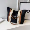 Bolso de Hombro de Gran Capacidad Color Contrastante Moda Mujer Nuevo 2024 Estilo Coreano Ins Versátil Moderno Bolso Tote para Estudiantes
