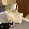 2026 Bolsa Tote Personalizada de Grande Capacidade com Bolinhas Bolsa de Ombro para o Dia a Dia Bolsa de Lona Bolsa de Poliéster Bolsa para o Dia a Dia Escola Compras