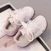 Sapatos Respiráveis com Argan para Meninas 2026 Nova Coleção Primavera/Outono Sapatos para Crianças Médias e Grandes Tênis de Treino Alemão para Meninas Solado Macio Antiderrapante Sapatos Esportivos