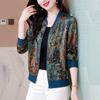Chaqueta corta informal para madre, vestido de primavera para mujer de mediana edad, traje de béisbol de color, chaqueta fina de estilo occidental para primavera y verano de mediana edad.