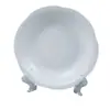 Prato de Cerâmica Branco Puro Simples Flor de Ameixa Hotel Restaurante Prato de Prato Frio Prato Conjunto de Pratos Doméstico Prato Fundo para Sopa Prato para Refogar