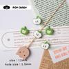DIY Apple Cuentas de Alta Calidad Pintadas a Mano POPCANDY Cadena para Teléfono Móvil Colgante Adorable Divertido Accesorios para Colgar en Bolsa Cuentas