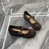 Zapatos Mary Jane Planos de Ante Retro con Estampado de Leopardo para Mujer, Estilo Verano 2026, Cómodos Zapatos de Abuela con Correa Única y Diseño de Dedos Divididos Falsos
