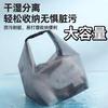 Bolsa de almacenamiento impermeable para cosméticos y trajes de baño, sencilla, de gran capacidad, para viajes, actividades al aire libre y fitness, con separación de ropa seca y húmeda.
