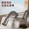Manguera de ducha de silicona de alta presión, tubería de ducha universal para baño, tubería de agua de ducha, accesorios para calentador de agua de ducha