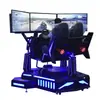Simulador de carreras de tres pantallas VR, consola de videojuegos con detección de movimiento, centro de experiencias, cabina, equipo de entretenimiento inmersivo, proyecto general