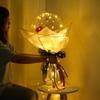 Día de San Valentín Tanabata Rosa LED bola de olas red luminosa ramo de red globo puesto de mercado nocturno bola de olas mayoreo