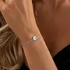 Pulsera de Acero Inoxidable de Doble Capa con Letras Inglesas Moda Versátil Pulsera de Cuentas en Capas de 26 Letras Joyería para Mujeres