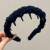 Diadema Ondulada Marrón para Mujer, Uso Diario, Antideslizante, con Dientes, para Lavarse la Cara, Accesorio para el Cabello