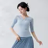Pantalones de baile de cintura alta, plisados, de pierna ancha, pantalones de yoga holgados con cordón en el dobladillo, pantalones de práctica de danza moderna