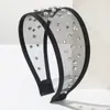 Diadema Heming Estilo Coreano Moda Simple Moderna Malla Fina Remache Diadema Ancha para Mujeres con un Toque de Lujo, Versátil para el Uso Diario Accesorio para el Cabello