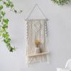 Almacenamiento de Pasadores Cuerda de Algodón Puro Tapices Tejidos a Mano Estante de Almacenamiento Almacenamiento en Casa Decoración de Pared Decoraciones Simples y Prácticas