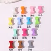 Cuentas del alfabeto inglés Macaron dopamina cuentas hechas a mano agujero recto cuentas sueltas cuentas para cadena de teléfono móvil cuentas para colgar en bolso material