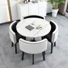 Juego Simple de Mesa y Sillas para Recepción, Mesa de Negociación, Mesa y Sillas para Recepción de Tienda de Uso Comercial, Mesa Redonda Pequeña para Oficina y Ocio