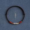 Pulsera de Plata de Ley de Carpa de la Suerte, Tobillera de Hilo Rojo, Cinabrio Natural, Año del Caballo, Año del Zodiaco, Directo del Fabricante