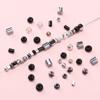 Cuentas de arroz de vidrio de alta calidad Oscuro Oscuro Cuentas redondas DIY Hecho a mano Casero Accesorios para collar pulsera con cuentas