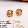 Cristal Blanco Natural Plata S925 Fantasma de Montaña Separadores Cuentas Accesorios Popular en Xiaohongshu Pulsera DIY Tejer Cordón