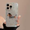 Funda Retro Ins para iPhone 17 Niche 15 Pro Max 14 Apple 13 Otoño e Invierno con Lunares y Cachorro Adecuada para 16