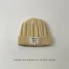 Chapéus Infantis Outono e Inverno Chapéus de Lã Simples e Modernos para Homens e Mulheres Chapéus Espessos Quentes e à Prova de Frio para Bebês Chapéus de Tricô para Bebês