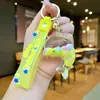 Llavero Creativo Serie Océano con Arena Movediza Rellena de Aceite, Lentejuelas y Colgante de Pez Flotante, Adorno de Pez Hada, Pequeño Regalo