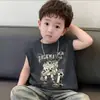 Chaleco elegante y versátil sin mangas para niños, top fino de verano, para niños mayores y bebés, algodón puro