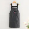 Delantal Impermeable Compuesto, Ropa de Trabajo para Catering Estilo Japonés, Estampado con Texto, Delantal de Cocina para el Hogar para Adultos, Transpirable, para Mujeres