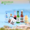 Biberón, leche, manualidades de resina de cola, adornos de suculentas mini, colgantes decorativos, regalos para padres e hijos