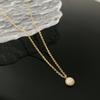 Lujo ligero 2022 Nuevo collar de moda para mujer diseño avanzado nicho acero titanio estilo frío ins hip hop cadena clavícula