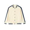 380g macacão de uniforme de beisebol pesado impresso LOGO maré casal cardigan contraste casaco bordado padrão