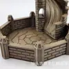 Torre de Dados Escada de Castelo Jogo de Tabuleiro Torre de Dados Ornamento Design Criativo Decoração de Mesa Tendência Impressão 3D Fornecimento Direto