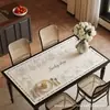 Porta-copos quadrado com estampa de couro retrô americano para sala de estar, mesa de jantar, mesa de centro, toalha de mesa à prova d'água, à prova de óleo, resistente ao calor, personalizável
