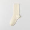 Calcetines de Algodón de Color Sólido para Mujer, Calcetines de Media Pantorrilla para Primavera y Verano, Calcetines Largos de Puño Suelto, Calcetines para Mujer de Doble Aguja Anti-Olor, Calcetines Zhuji, Absorbentes de Sudor