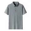 Camisas Polo de Alta Gama para Hombre y Mujer Verano 2026 Nuevo Estilo Sencillas y Versátiles Camisetas Casual de Negocios de Manga Corta de Seda de Hielo con Cuello